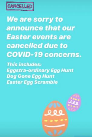 Brookhaven Easter events cancelled