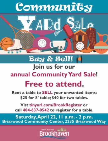 Brookhaven Community Yard Sale