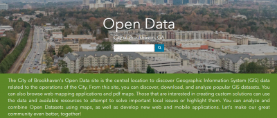 (The Brookhaven Open Data homepage)