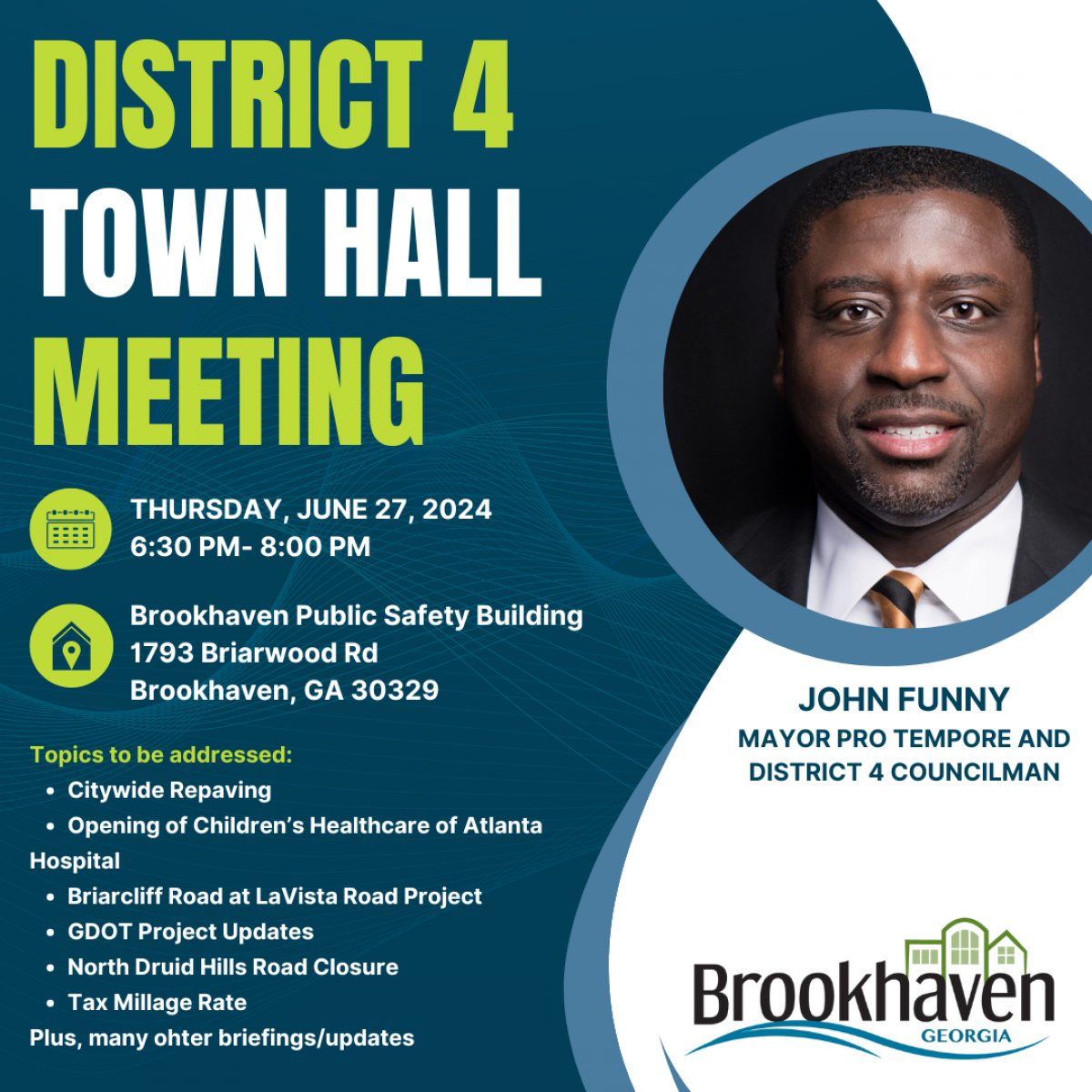 District 4 Town Hall June 2024