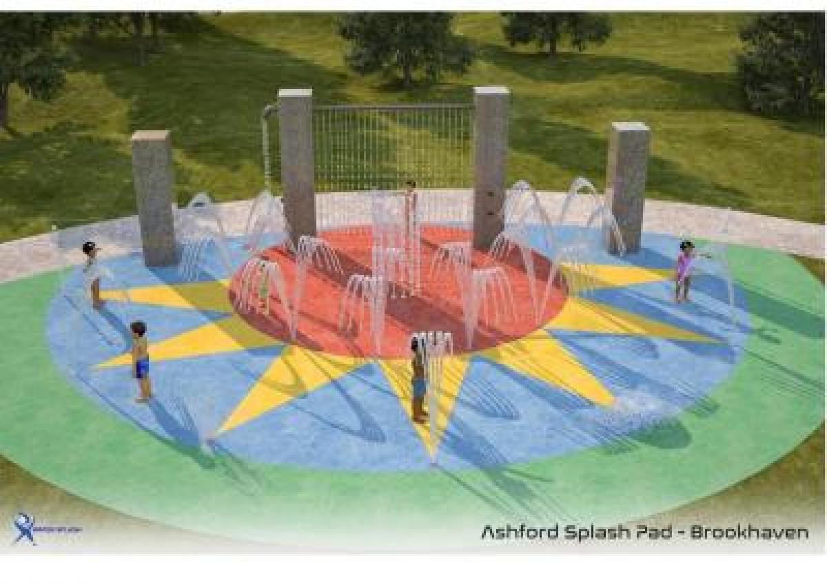 Rendering of the Ashford Park Splashpad
